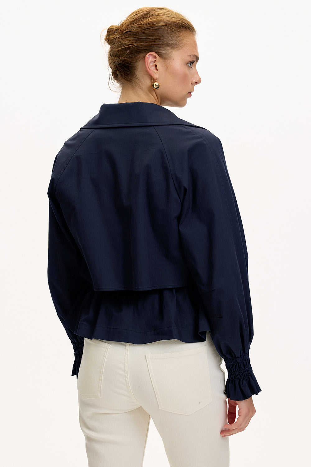 Gömlek Yaka Reglan Kol Regular Astarlı Pamuklu Ceket