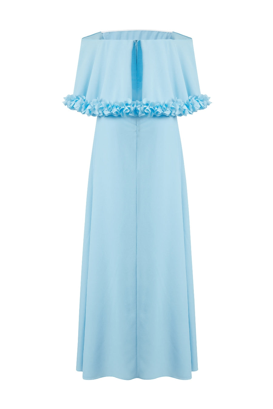 Kayık Yaka Uzun Boy Elbise