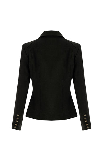 Kapak Cepli Astarlı Slim Fit Gri Ceket