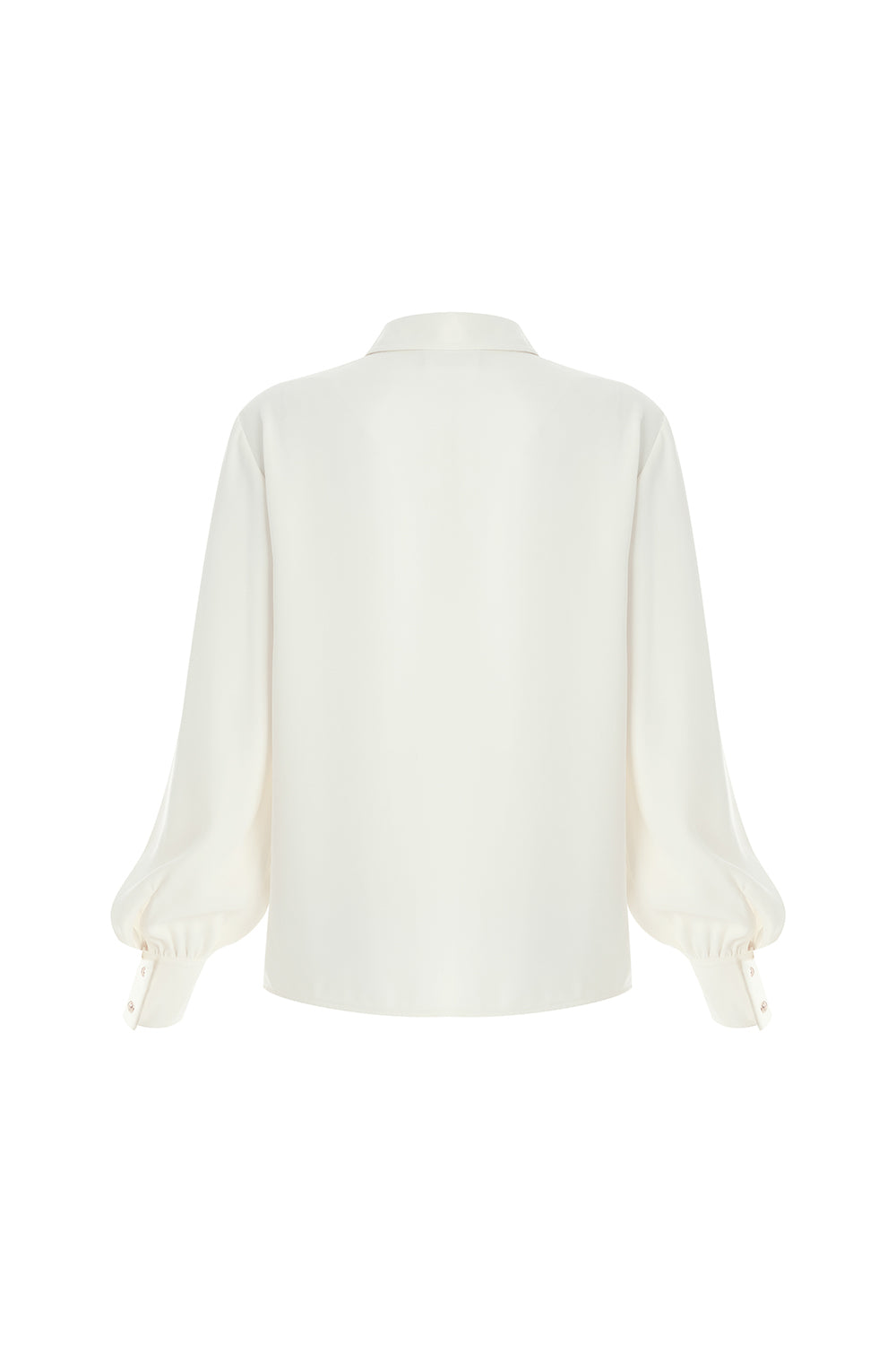 Gömlek Yaka Uzun Kollu Dmla Yaka Regular Krem Bluz