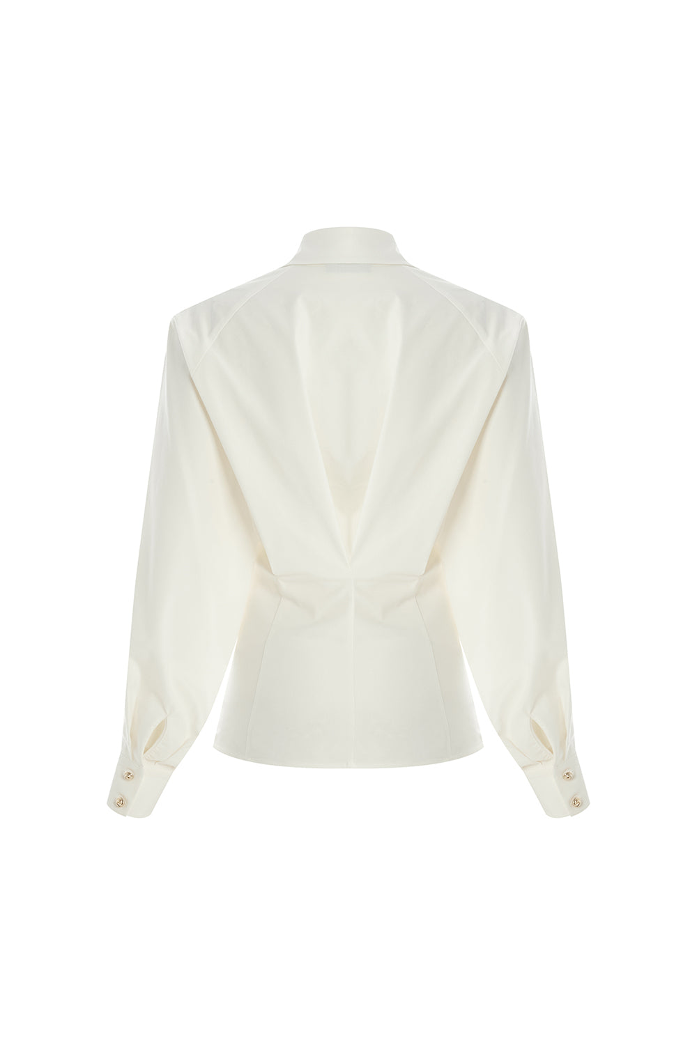 Gold Düğmeli Uzun Reglan Kollu Regular Kemik Gömlek