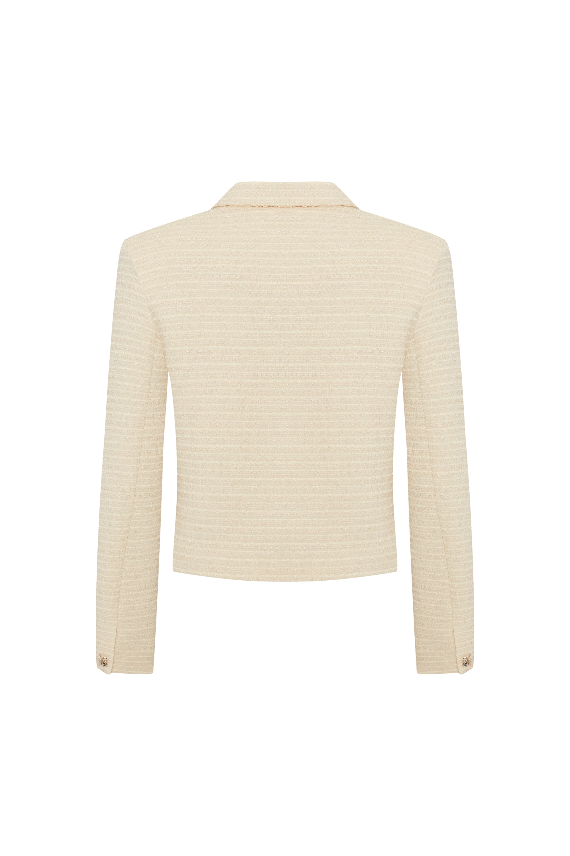 Kruvaze Cepli Regular Fit Ekru Ceket