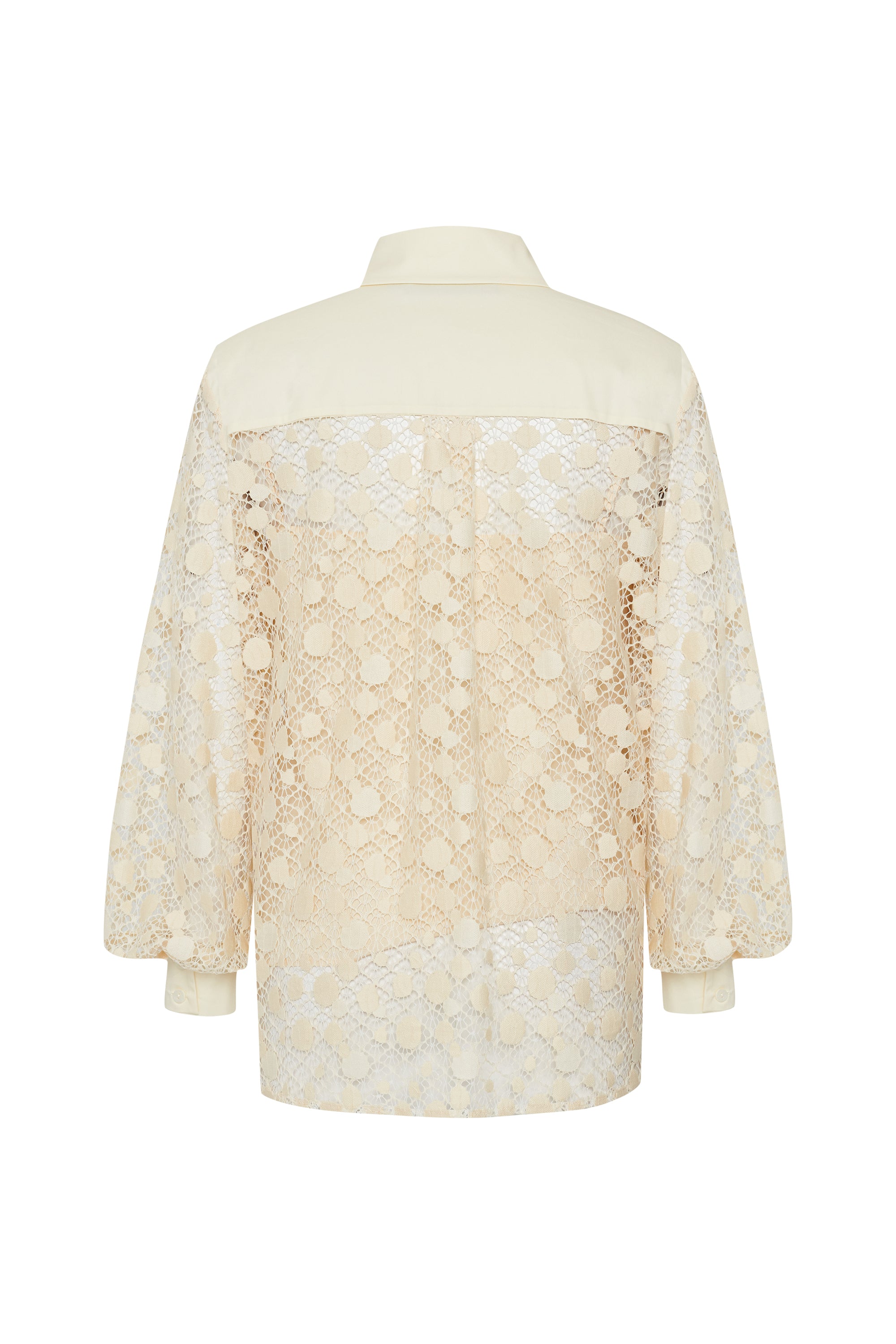 Pamuklu Dantelli Regular Gömlek