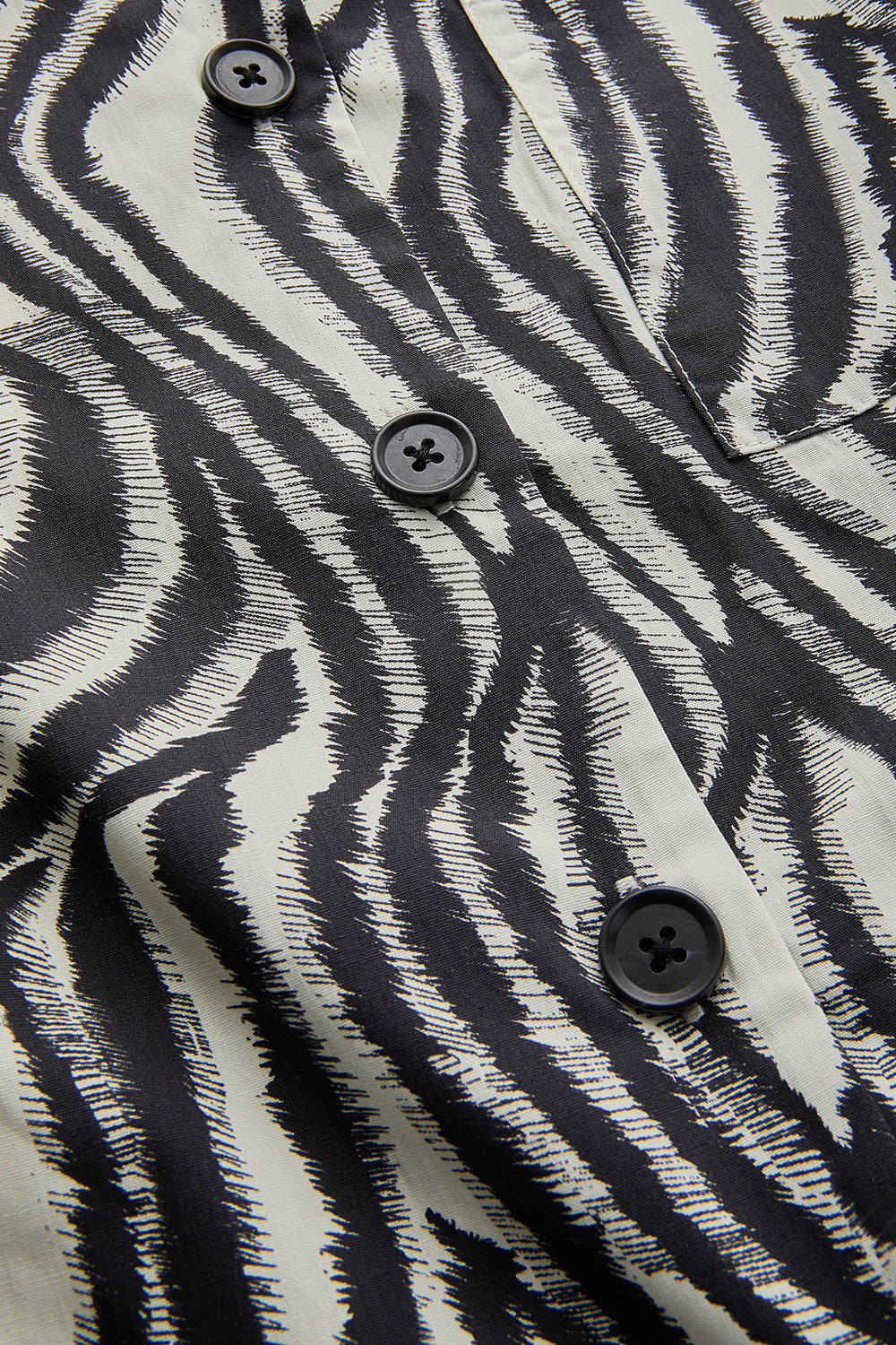 Zebra Desenli Pamuklu Regular Gömlek