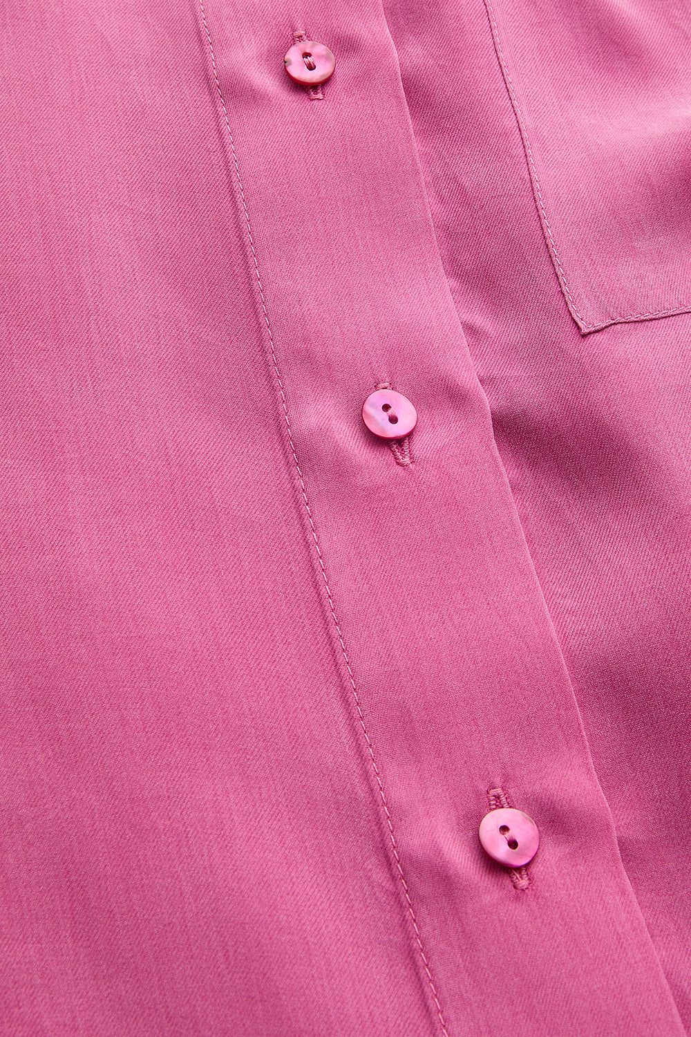 Düz Kesim Lyocell Regular Pembe Gömlek
