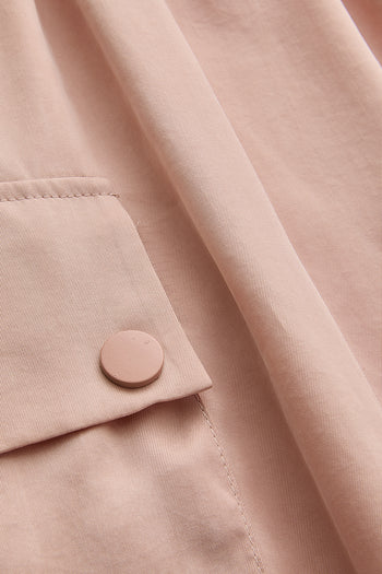 Yüksek Bel Modal Kumaş Pudra Kargo Pantolon