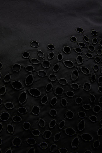 Düşük Kol Önden Düğmeli Etek Uçları Fistolu Bele Oturan Midi Boy Gömlek Elbise