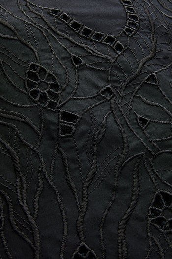 Düşük Kol Fisko Detaylı Pamuklu Rahat Kalıp Elbise