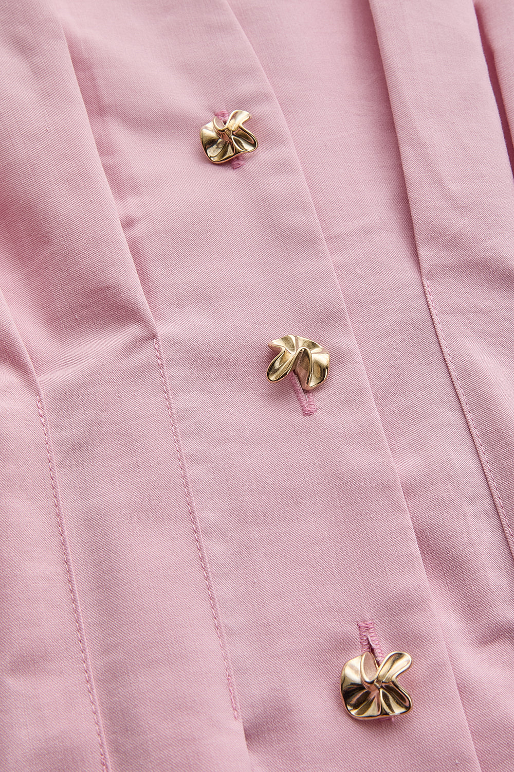 Düşük Kollu Bele Oturan Pileli Poplin Gömlek