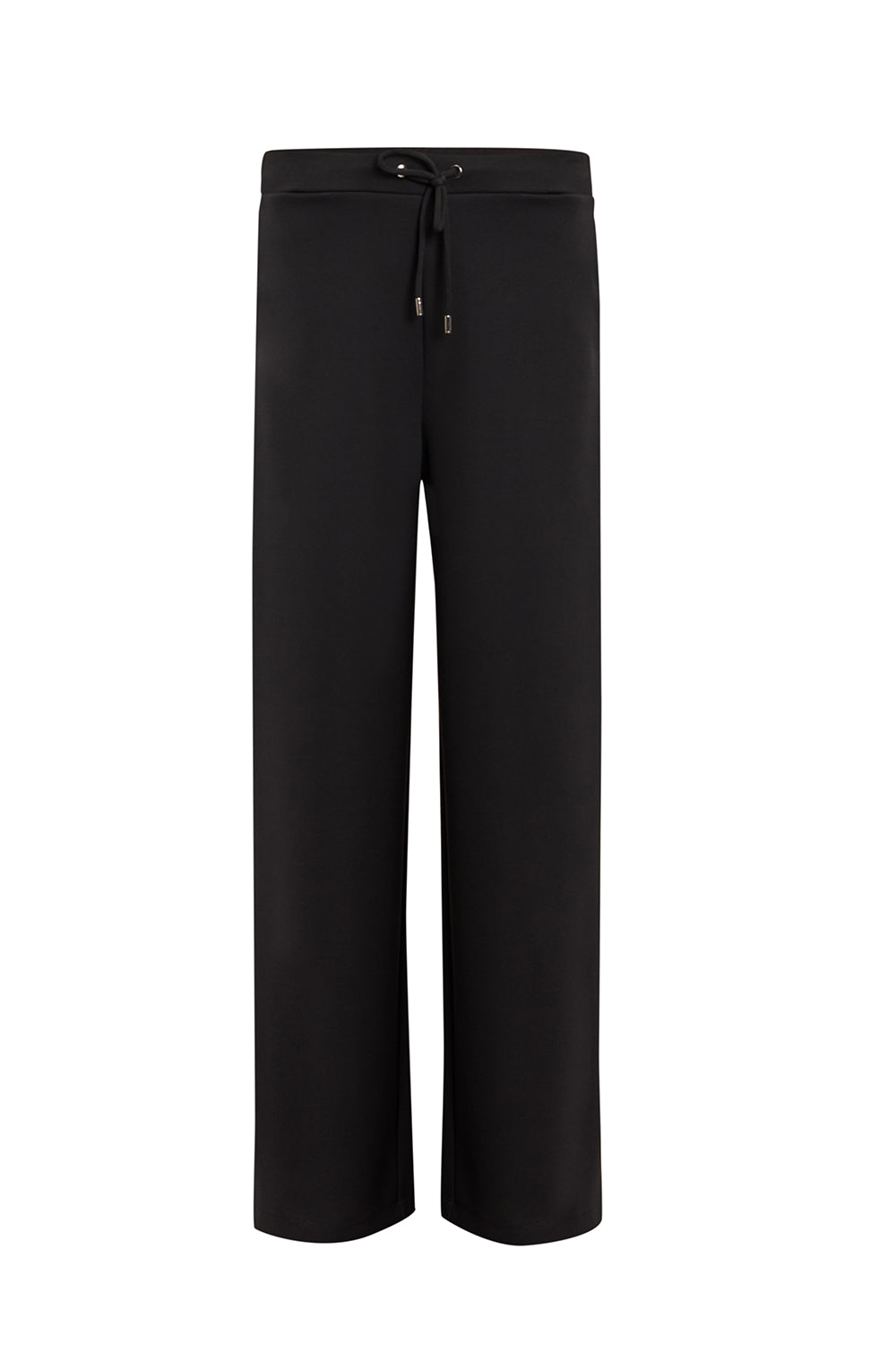 Bağcıklı Regular Örme Siyah Pantolon