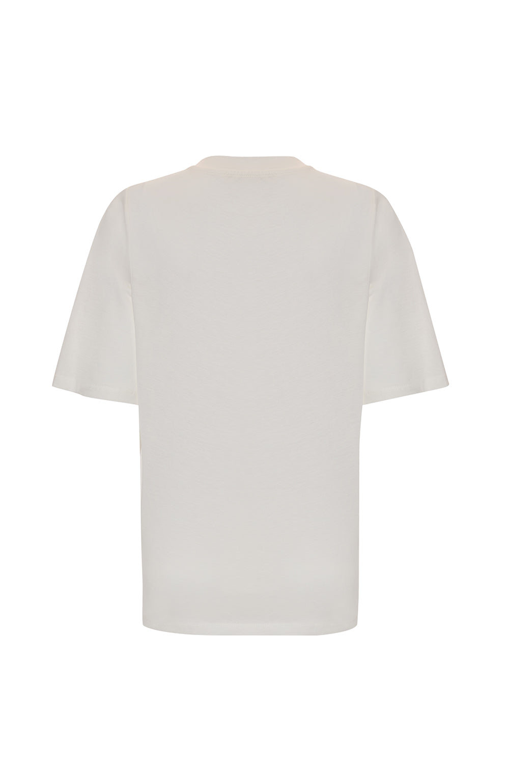 Yakası İşlemeli Kısa Kollu Örme Regular T-Shirt