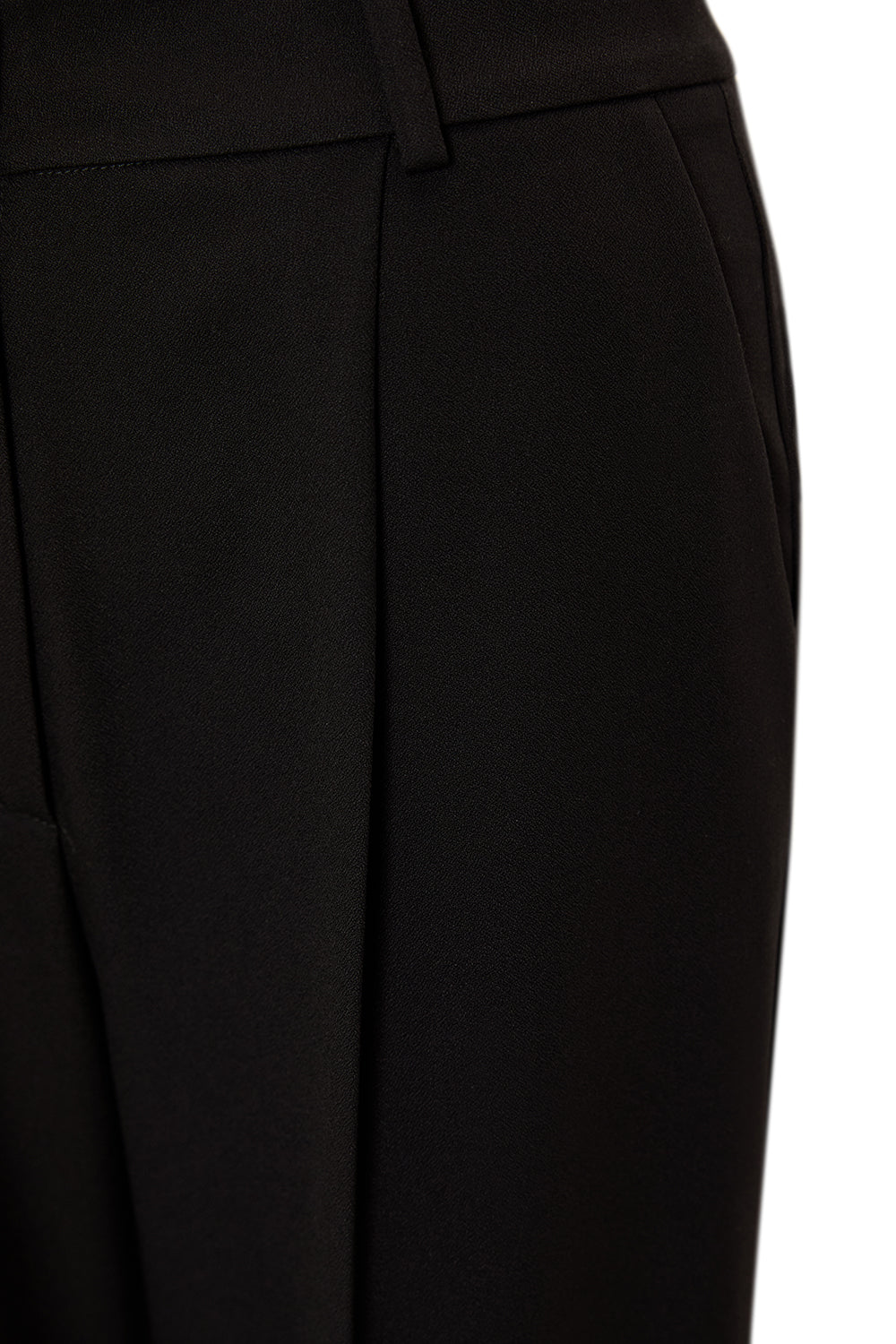 Düz Kesim Yüksek Bel Regular Dokuma Pantolon