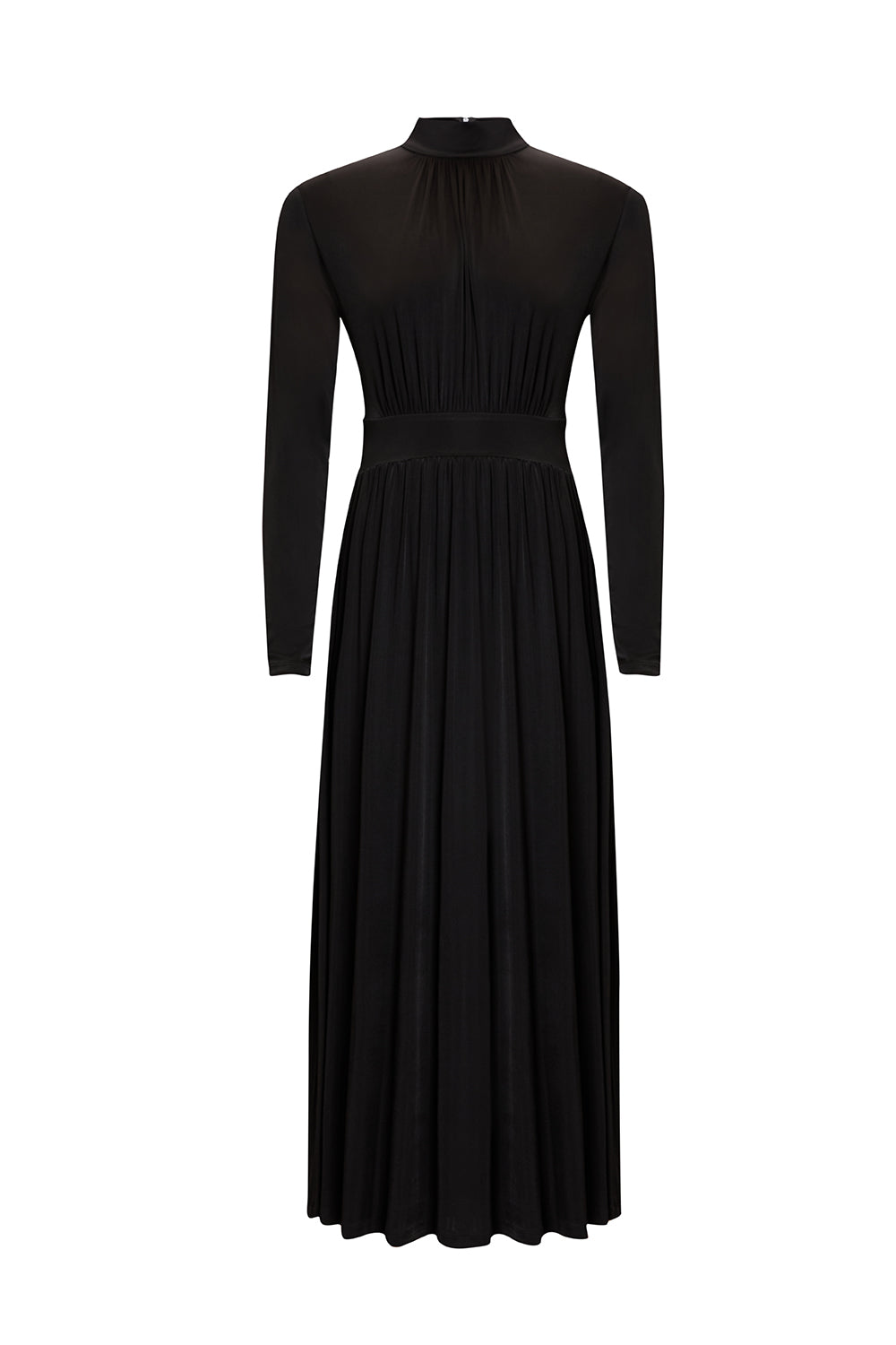 Balıkçı Yaka Uzun Kollu Midi Örme Regular Elbise