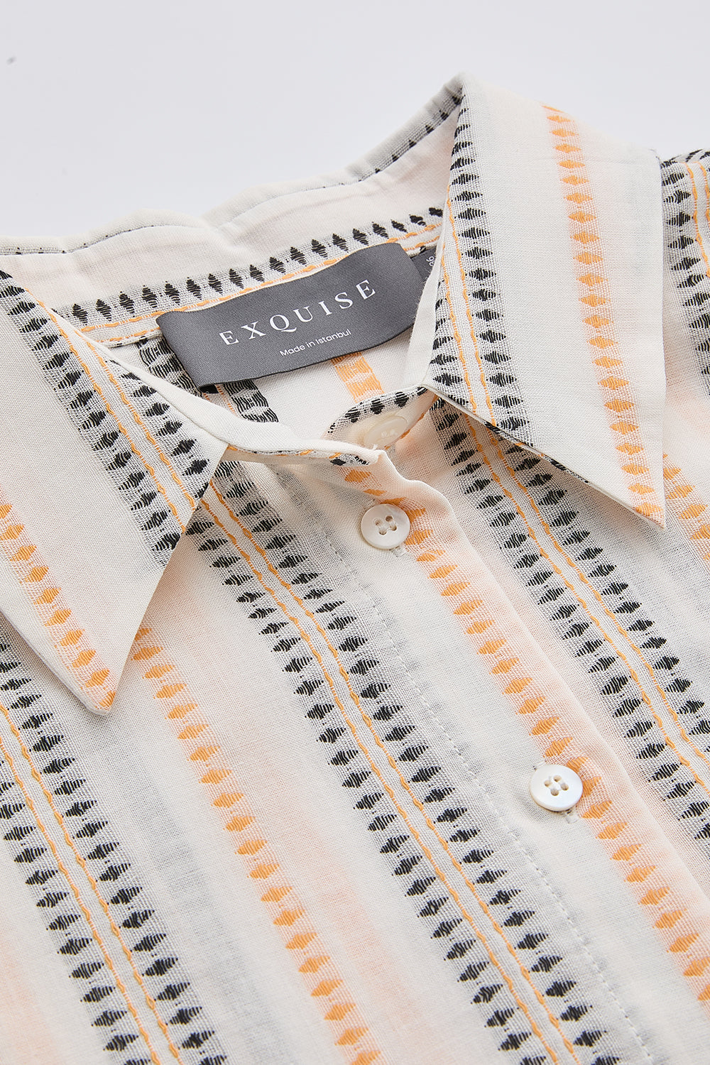 Gömlek Yaka Uzun Kollu Düğmeli Regular Çok Renkli Gömlek