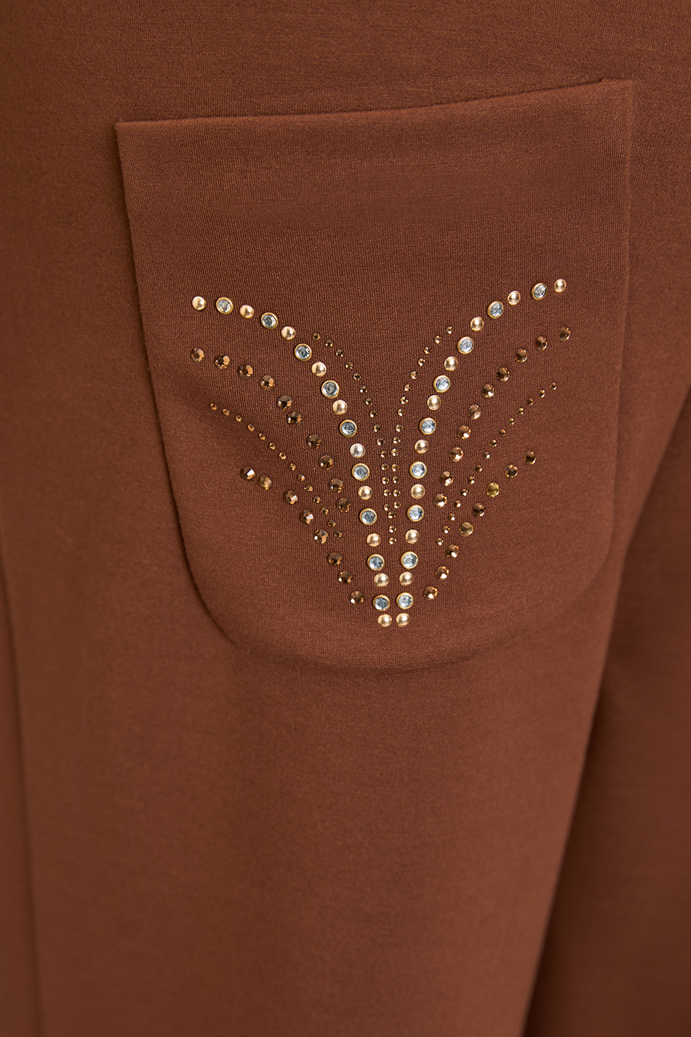 Beli Bağcıklı Regular Örme Pantolon