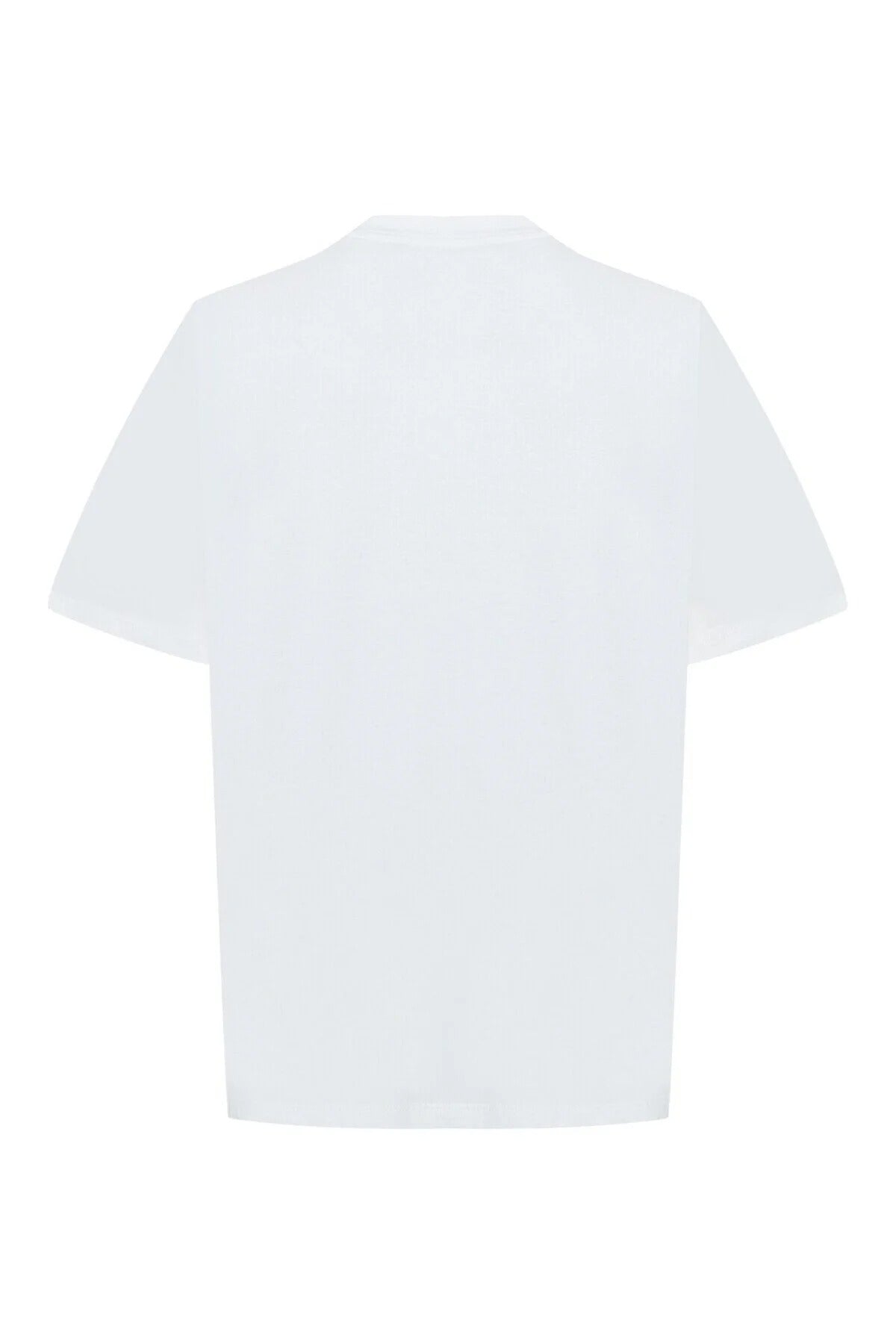 İşleme Detaylı Beyaz Regular Örme Tişört