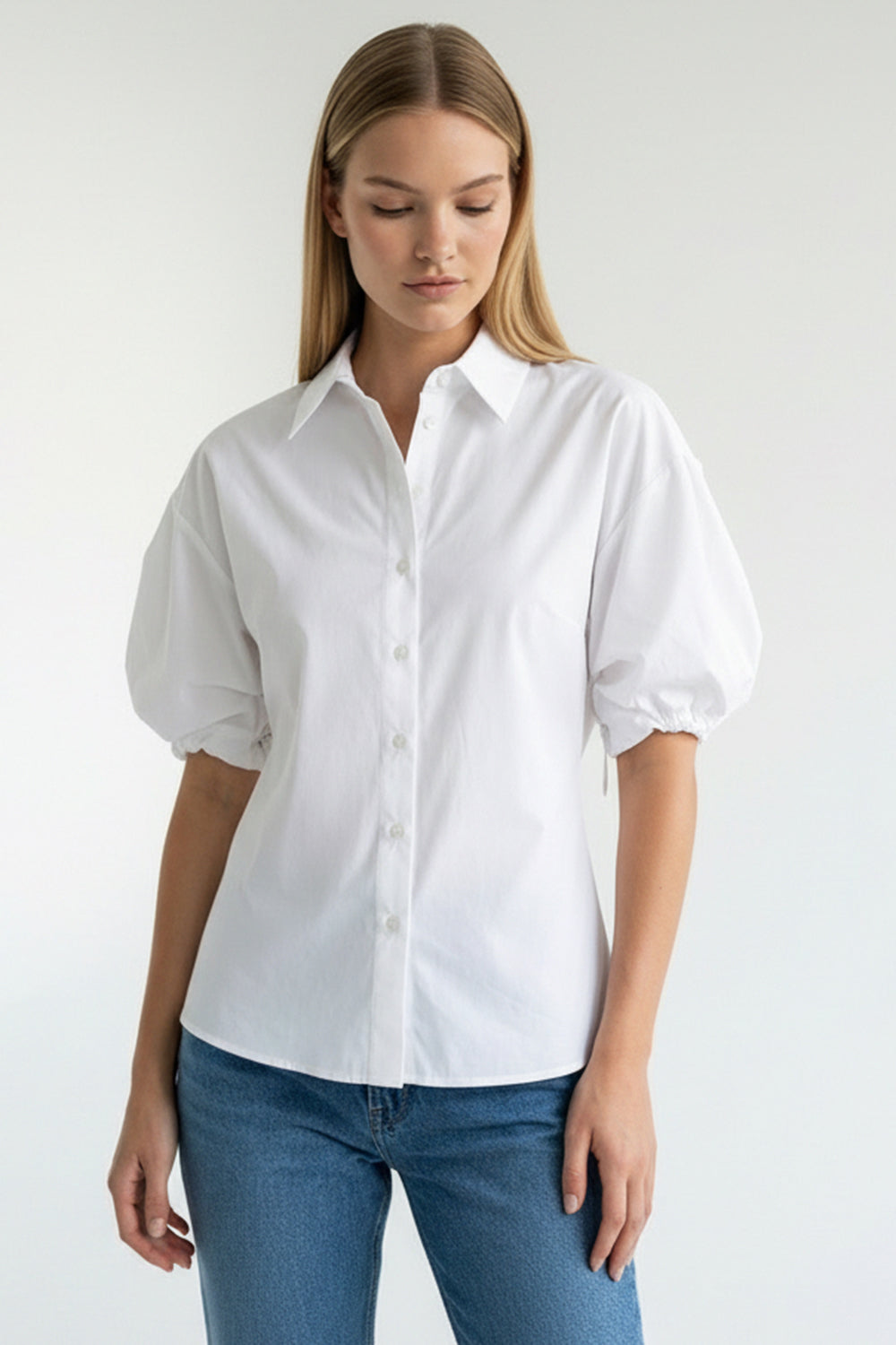 Ayarlanabilir Kol Detaylı Regular Gömlek