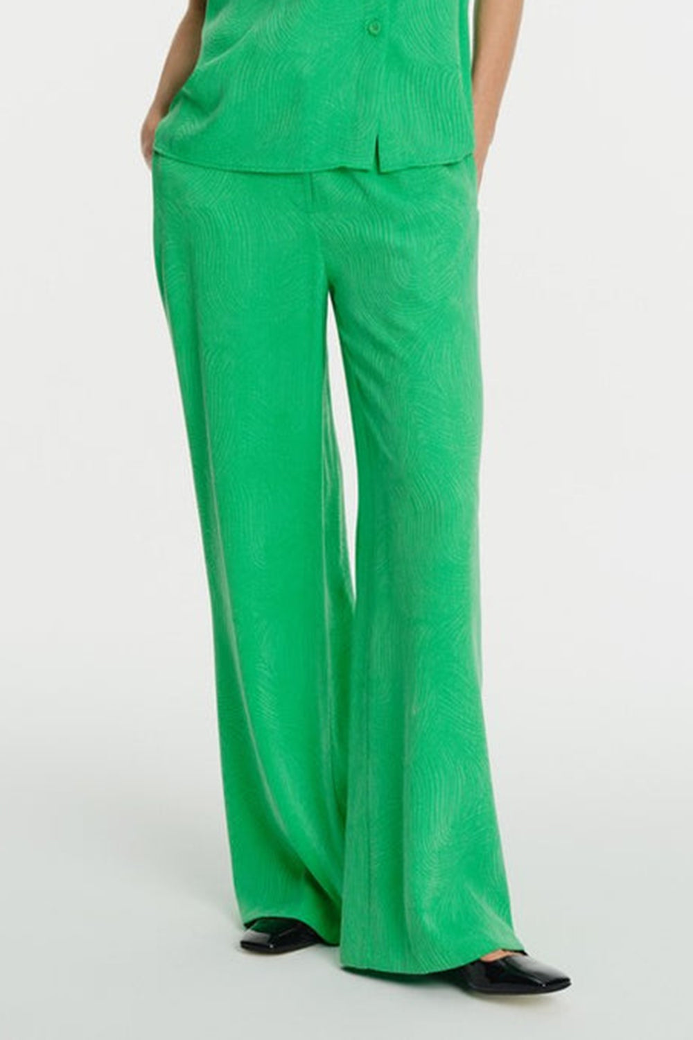 Yüksek Bel Palazzo Pantolon