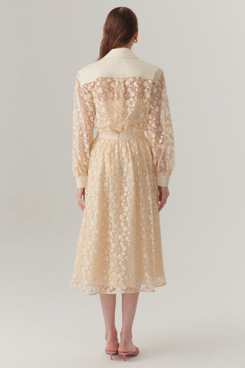 Pamuklu Dantelli Regular Midi Etek