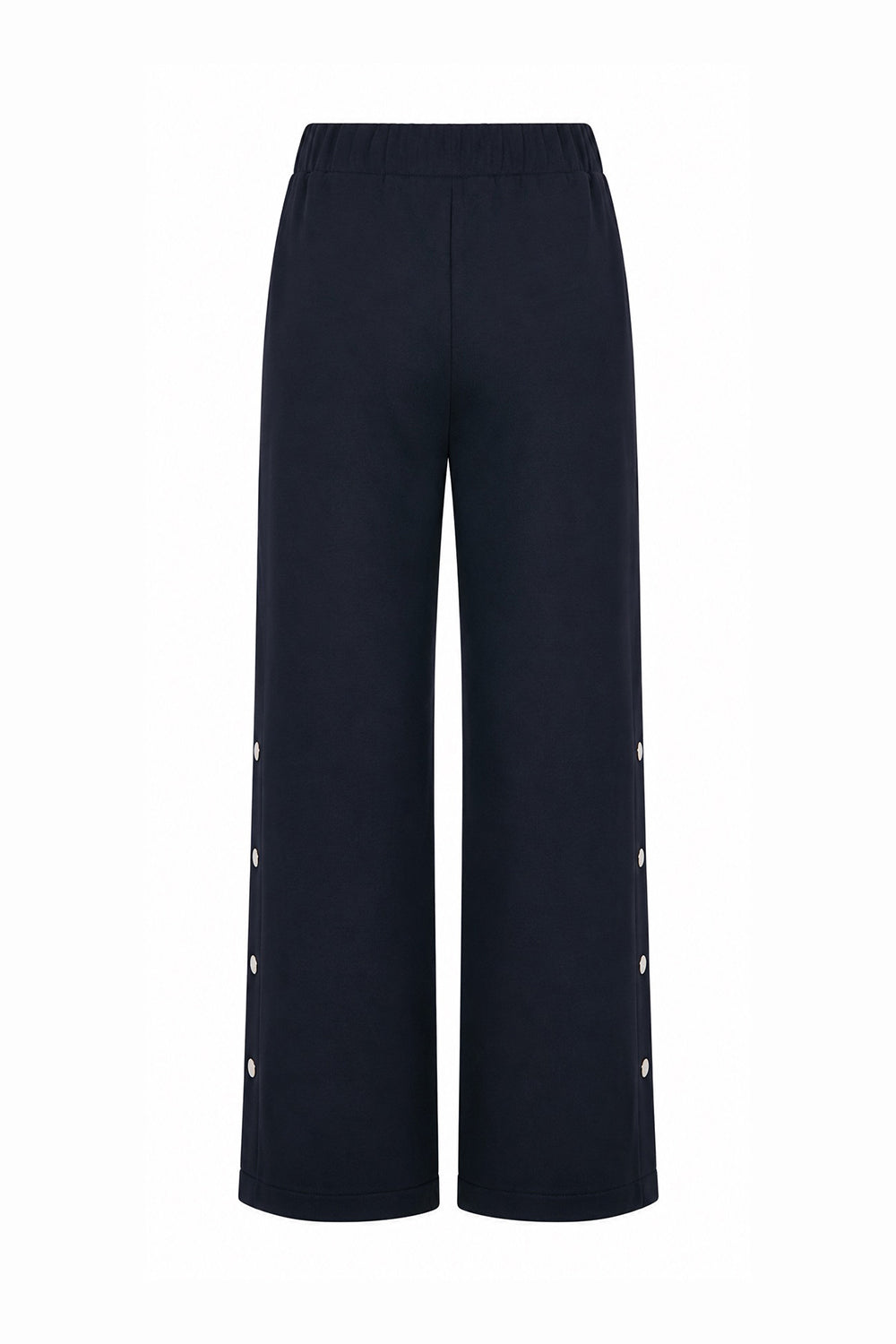 Yanları Çıt Çıtlı Beli Lastikli Geniş Paça Örme Pantolon