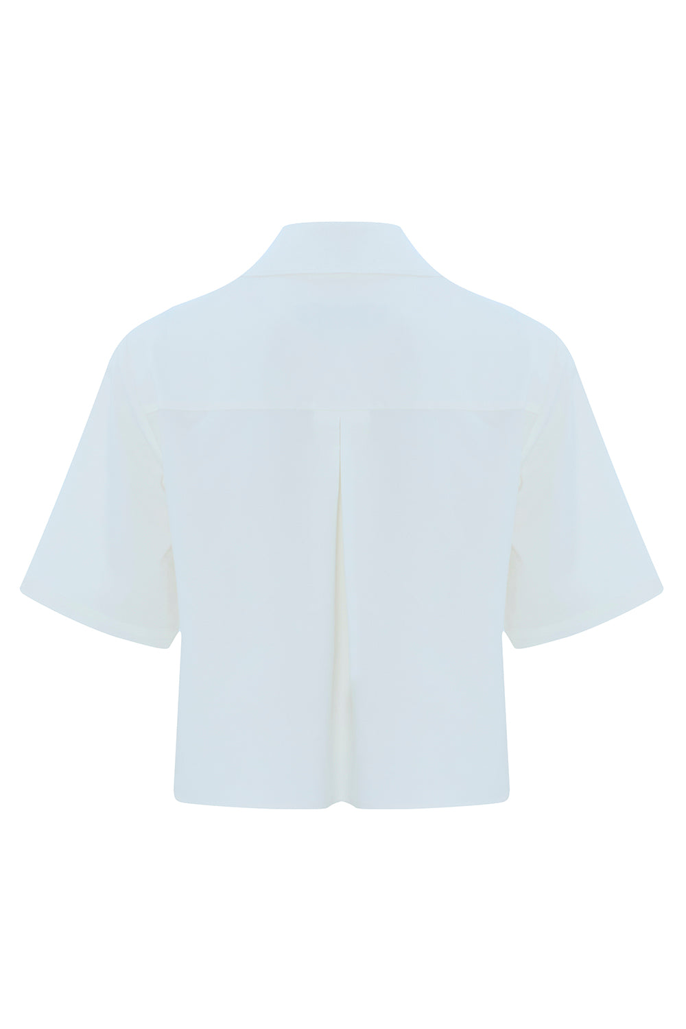 Kısa Kollu Triko Garnili Poplin Regular Gömlek