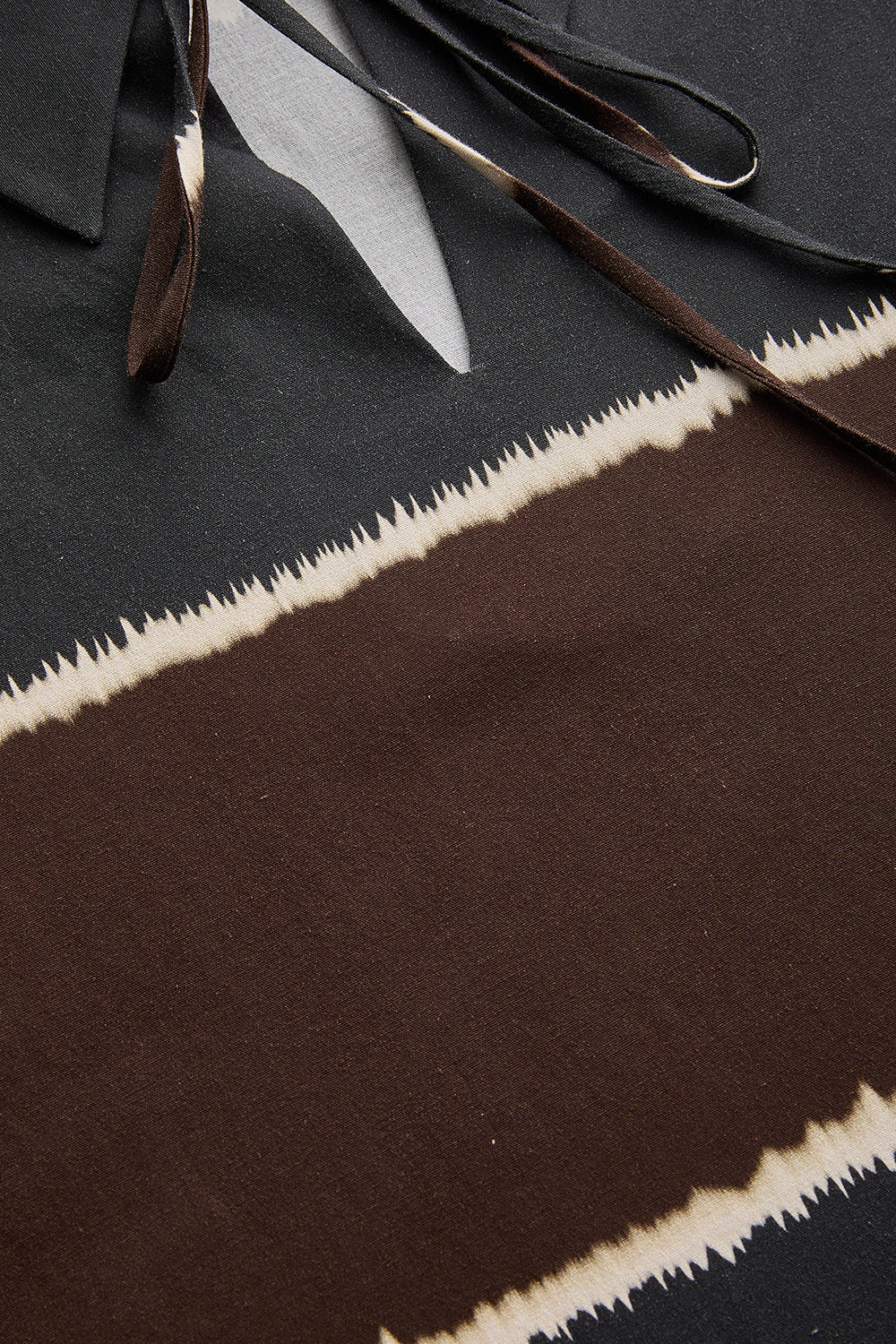 Gömlek Yaka Uzun Kollu Çok Renkli Bluz