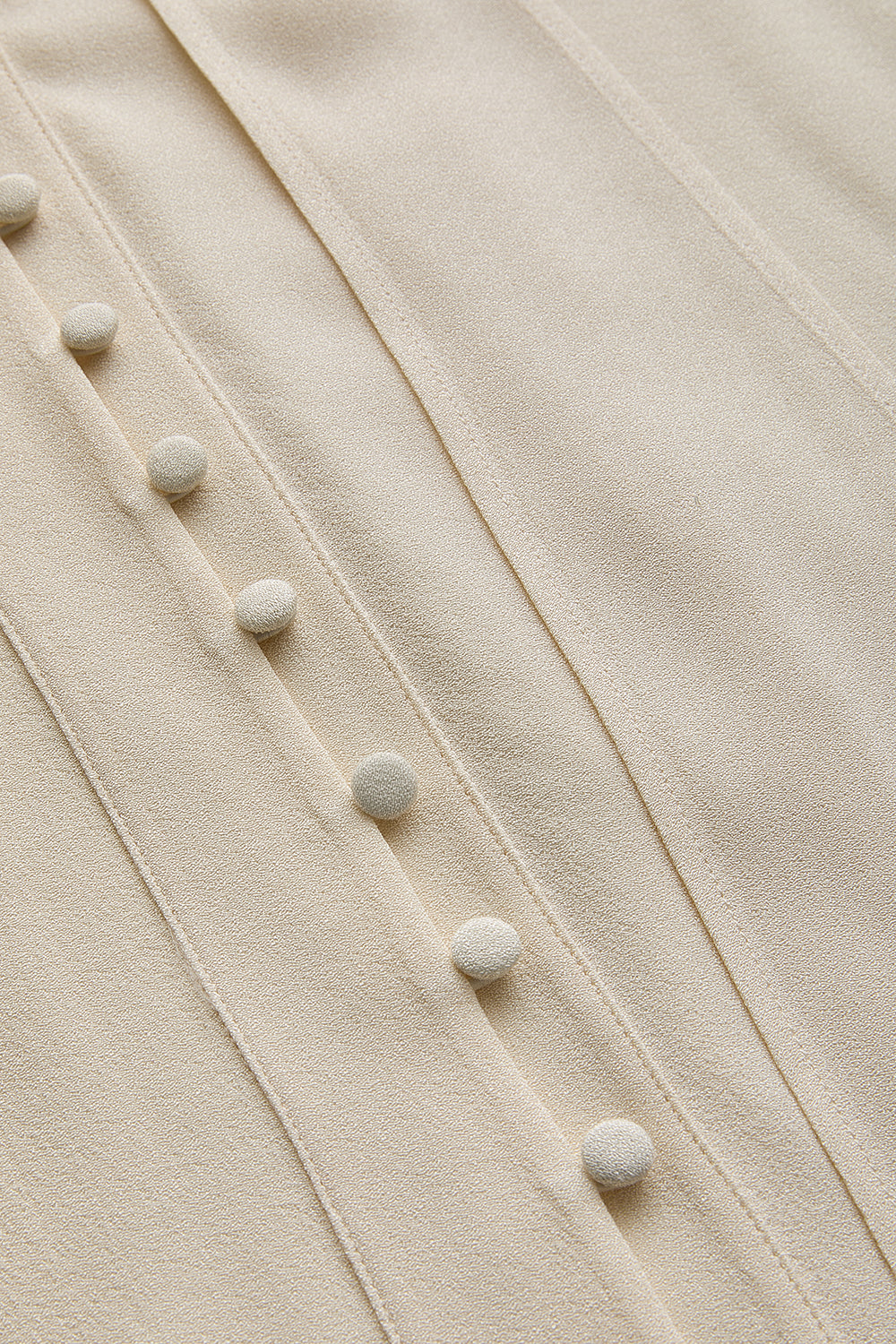 Fular Detaylı Düğmeli Regular Uzun Kollu Viskon Gömlek