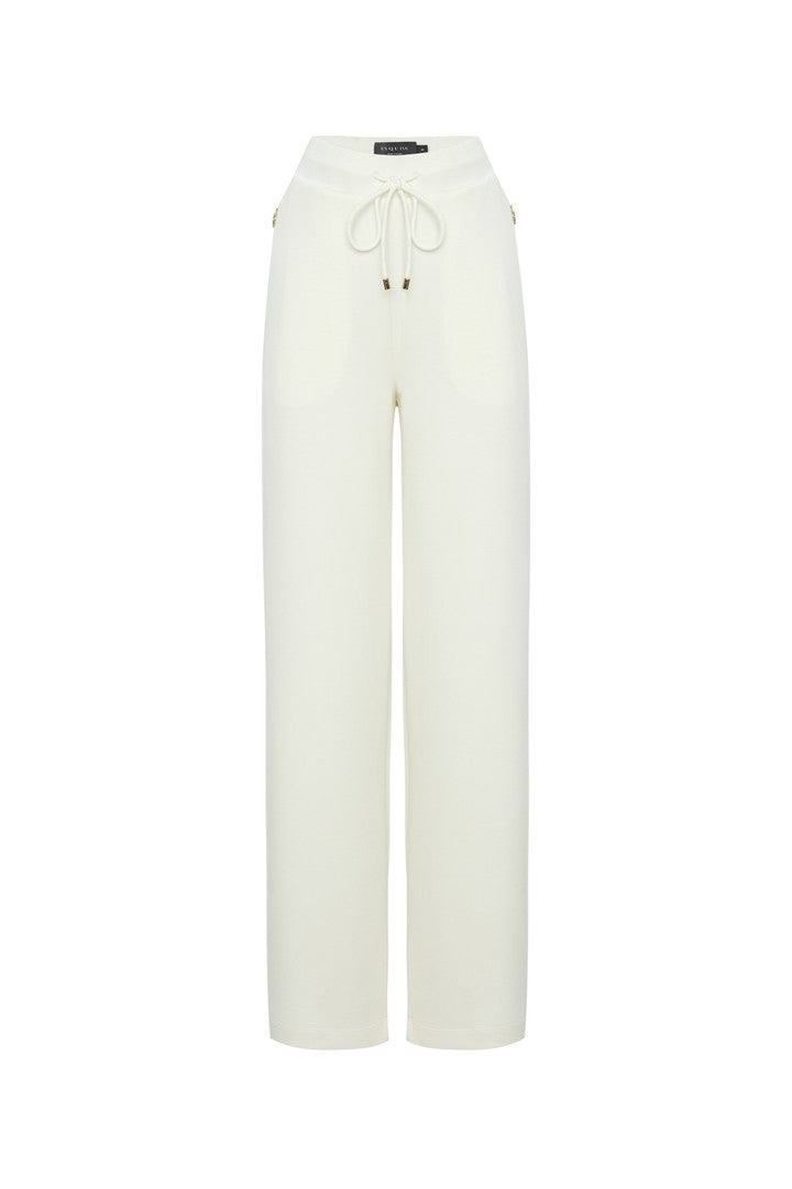 Beli Lastikli Regular Örme Pantolon