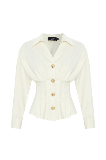 Pamuk Slim Fit Kemik Gömlek