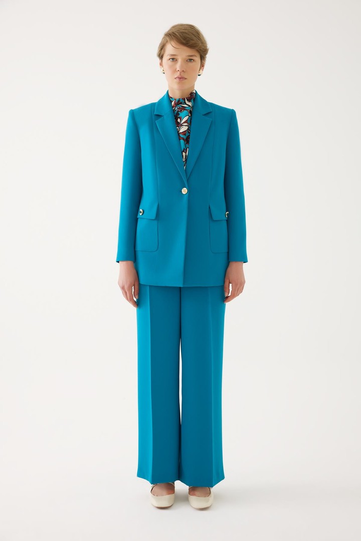 Tek Düğmeli Blazer Ceket