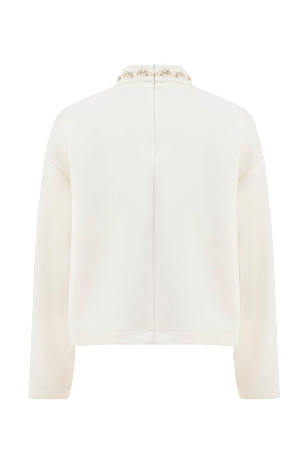 İşleme Detaylı Sweatshırt