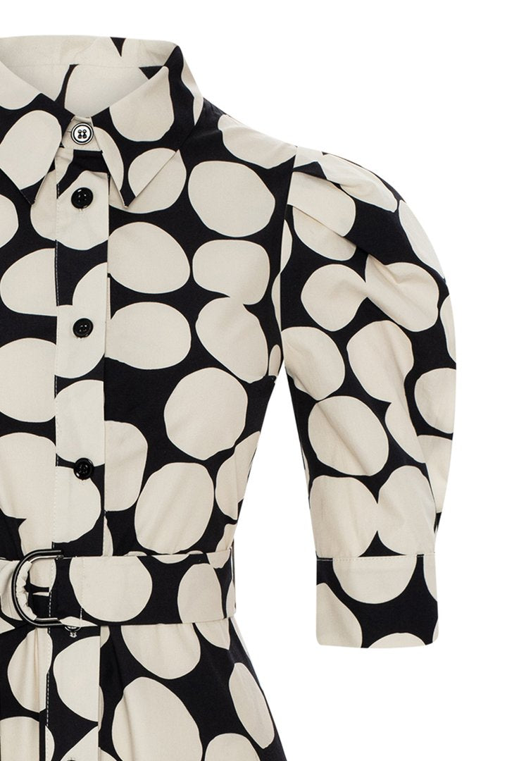 Puantiyeli Pamuk Elbise Modeli