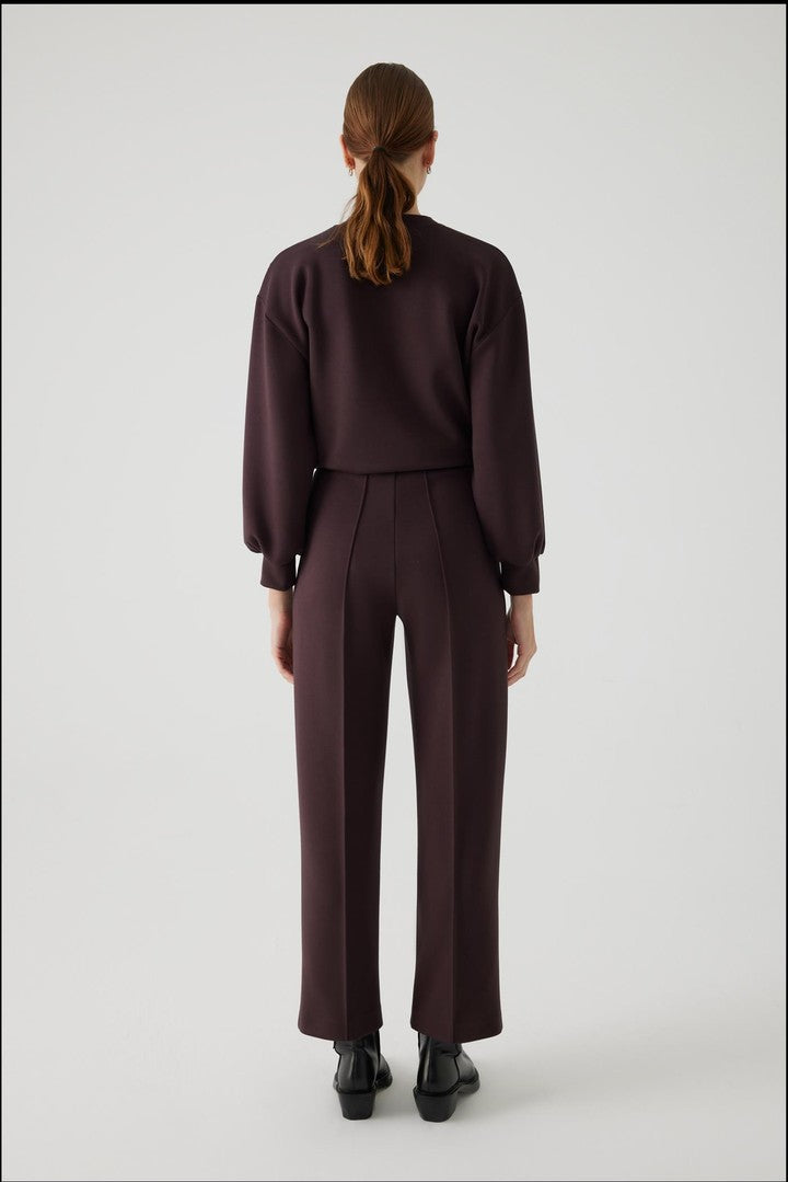 Düz Kesim Regular Kahverengi Pantolon