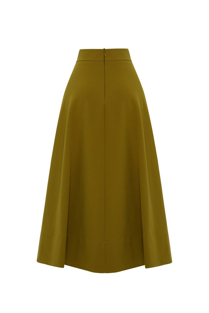 Pens Detaylı Midi Etek