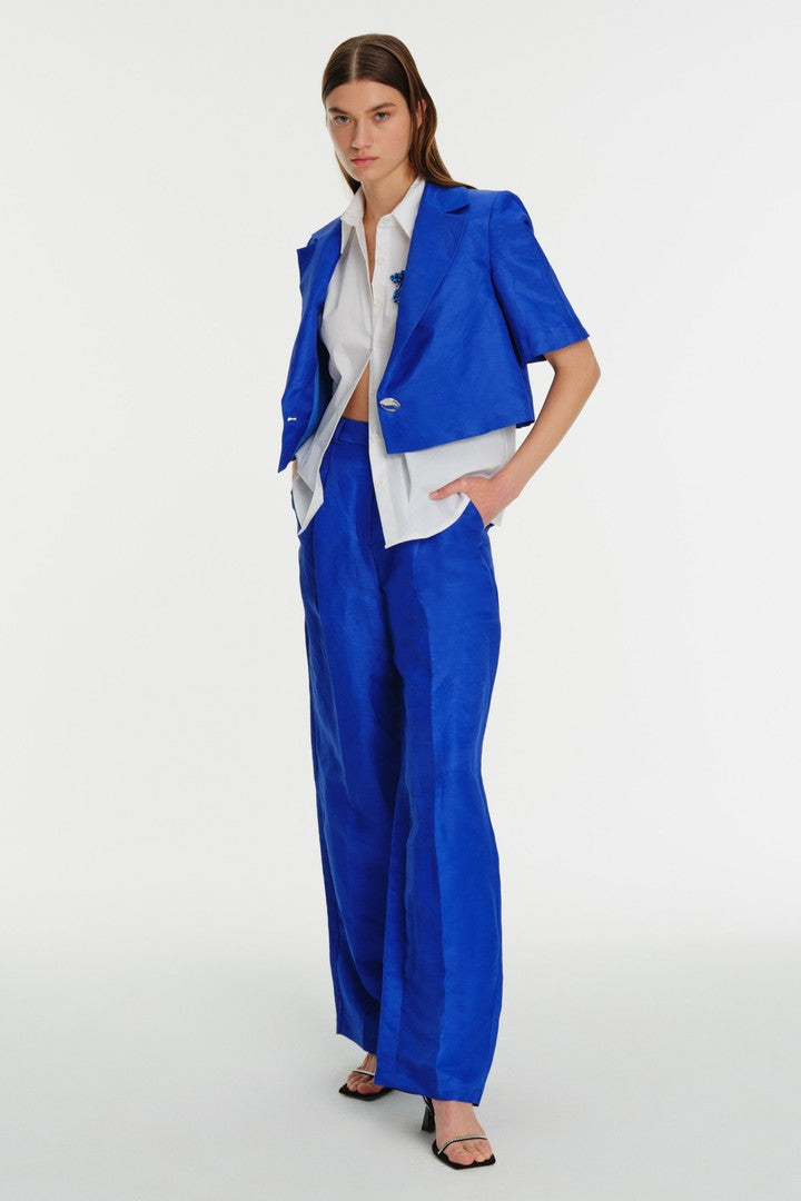 Kısa Kol Tek Düğme Kısa Ceket