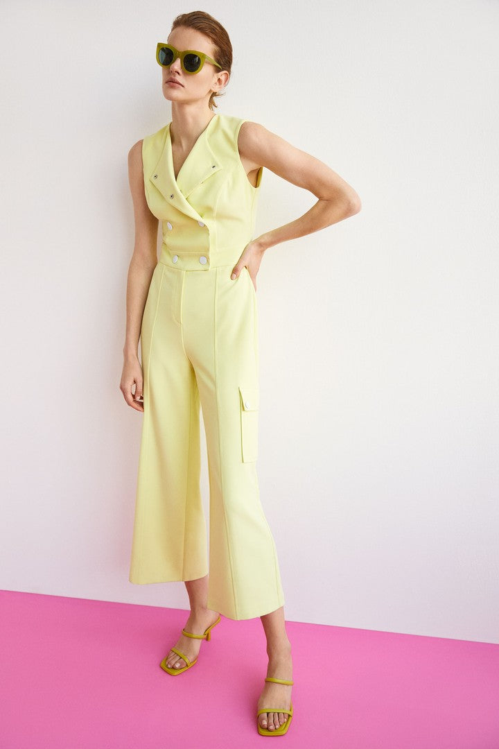 Bol Paçalı Kolsuz Tulum