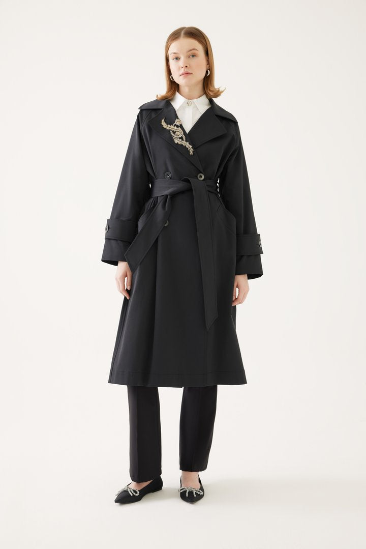 Kruvaze Yaka Regular Trençkot