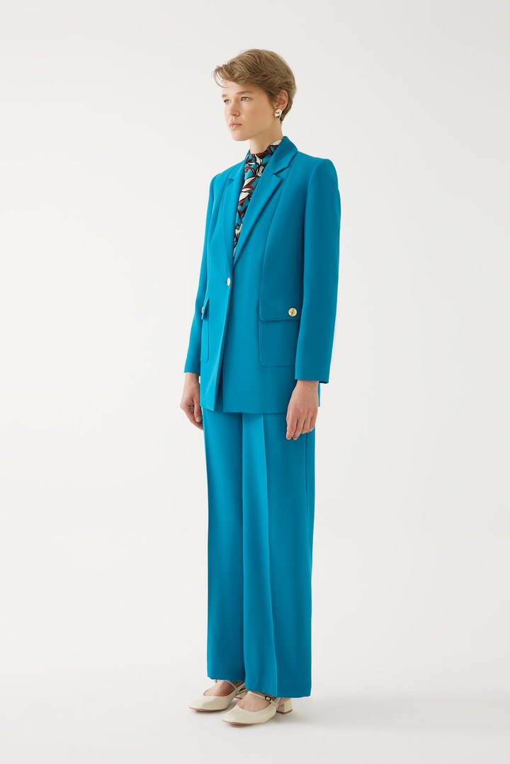Tek Düğmeli Blazer Ceket