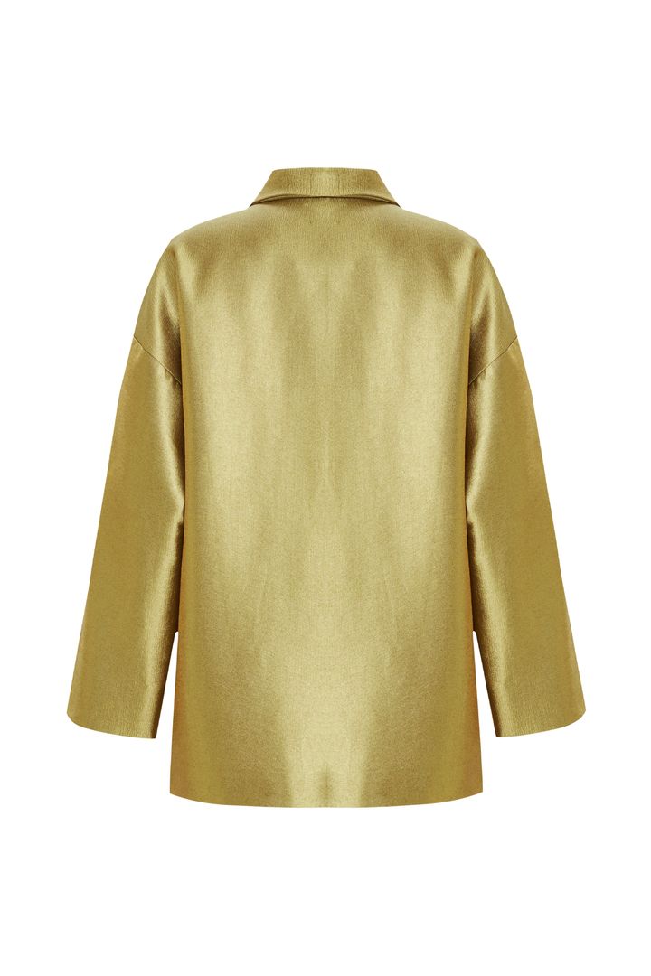 Kruvaze Oversize Gold Blazer
