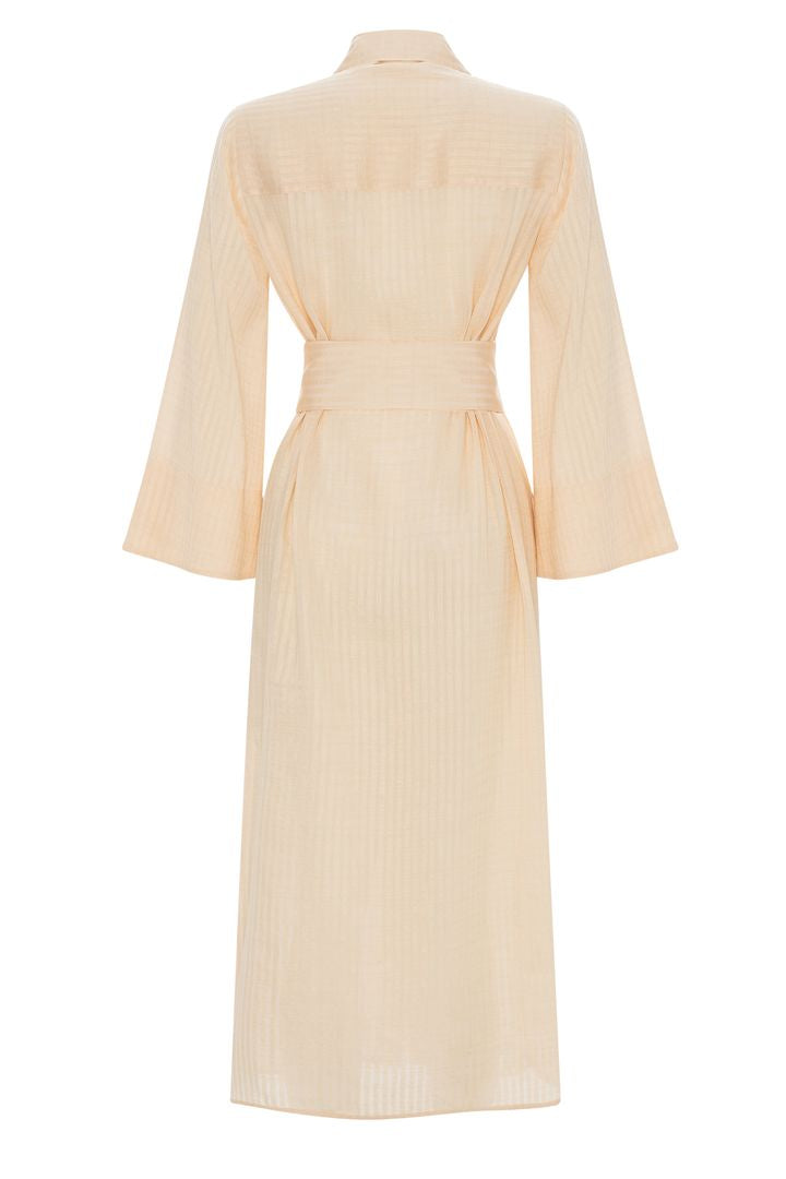 Yandan Yırtmaçlı Gömlek Elbise