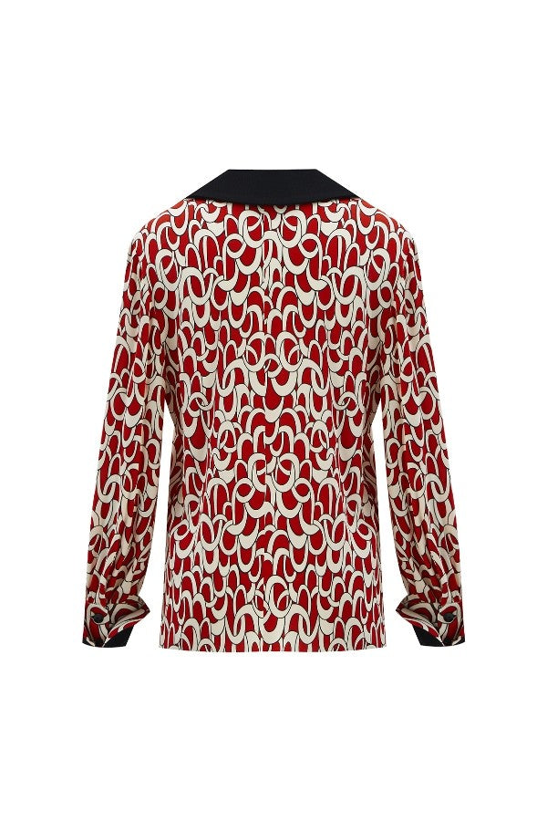 Erkek Yaka Desenli Gömlek