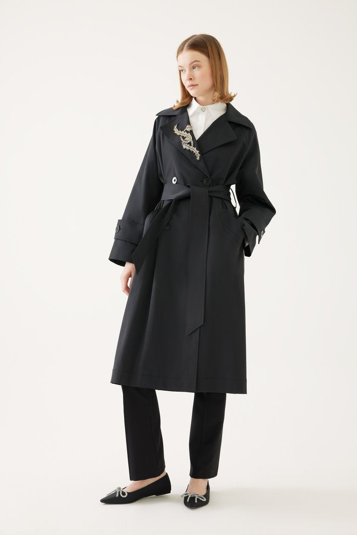 Kruvaze Yaka Regular Trençkot