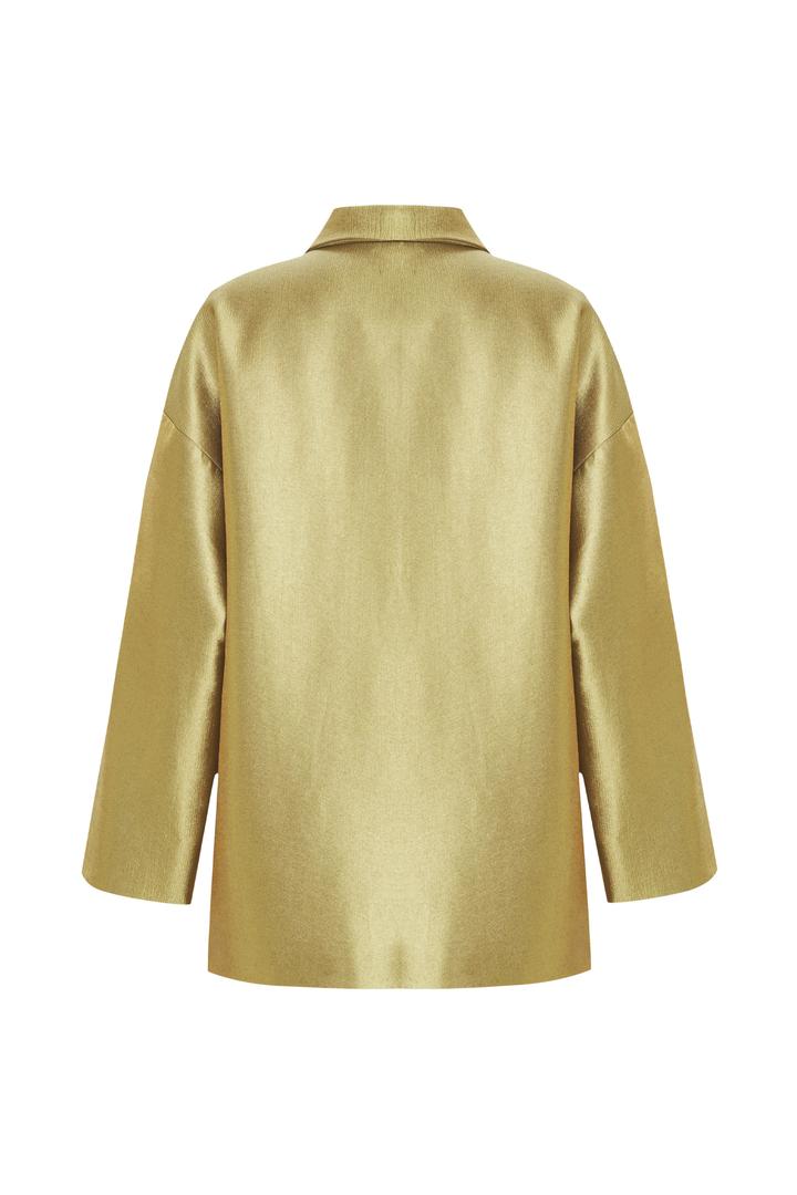 Kruvaze Oversize Gold Blazer