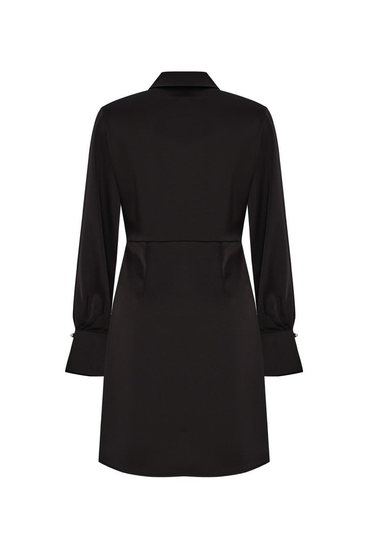 Mini Anvelop Regular Siyah Elbise