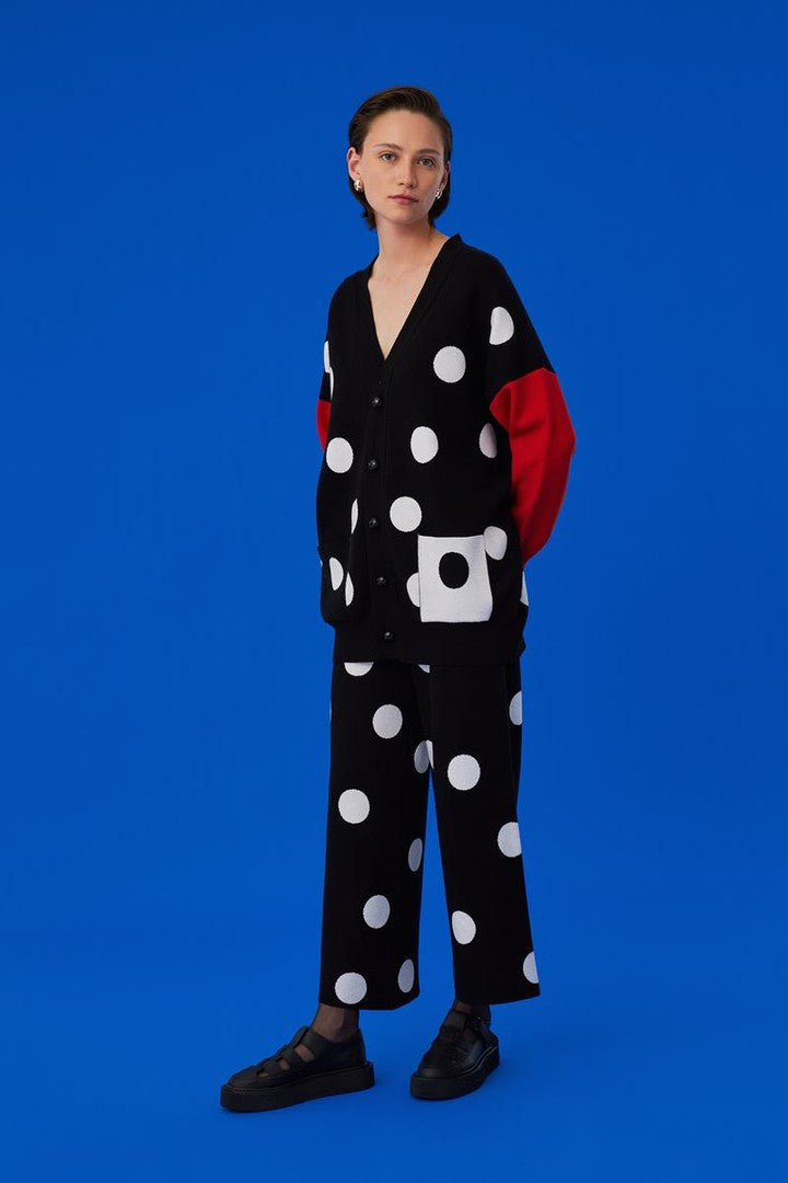 Desenli Triko Hırka