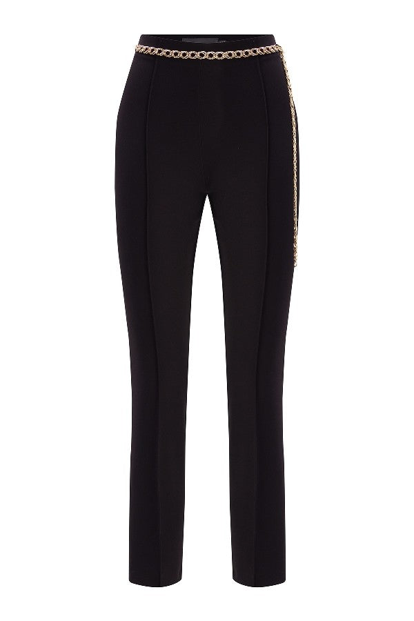 Gold Aksesuarlı Slim Fit Pantolon