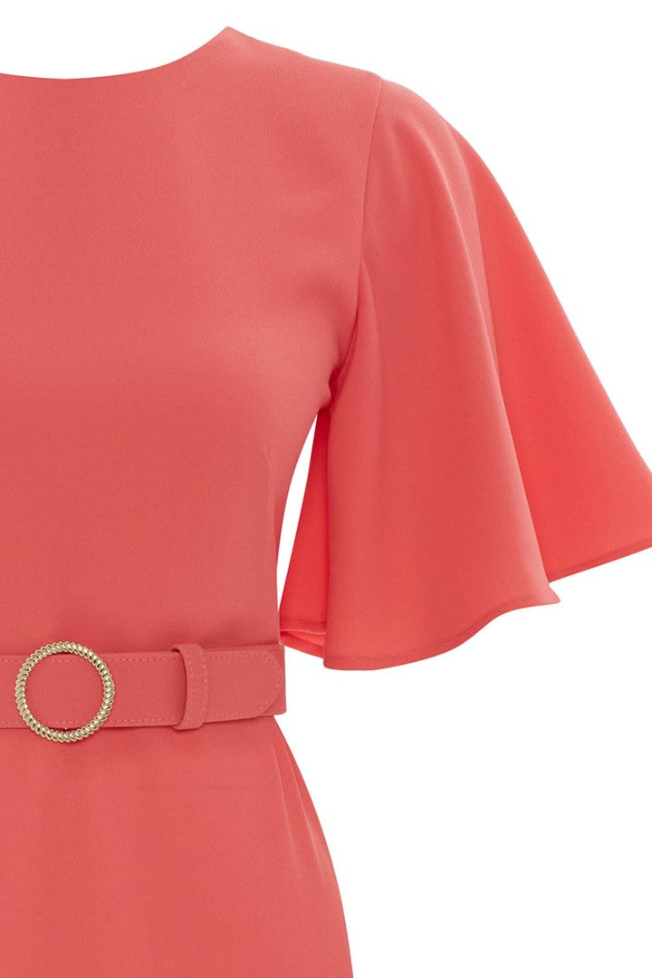 Sırt Detaylı Midi Elbise