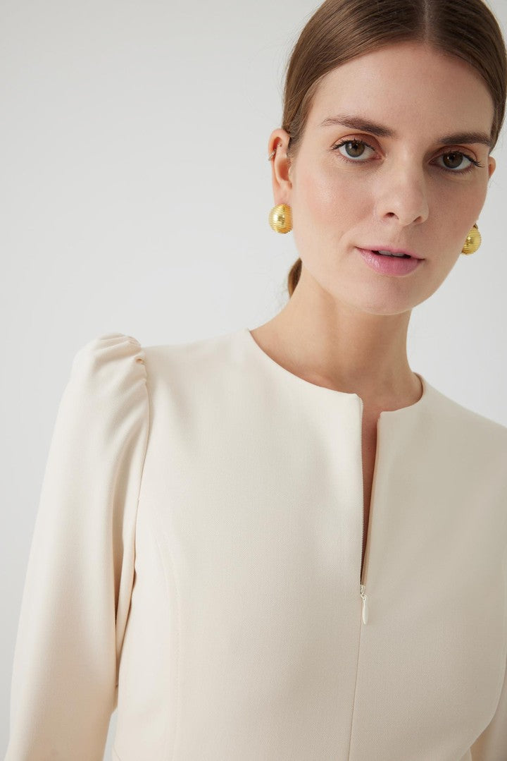 Bisiklet Yaka Regular Elbise