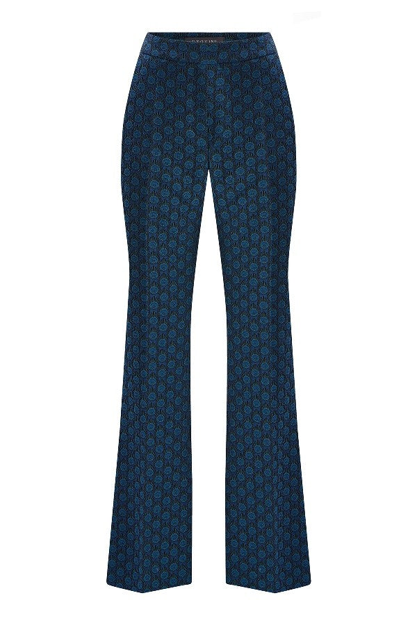Desenli Slim Fit Pantolon
