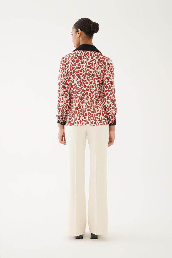 Erkek Yaka Desenli Gömlek